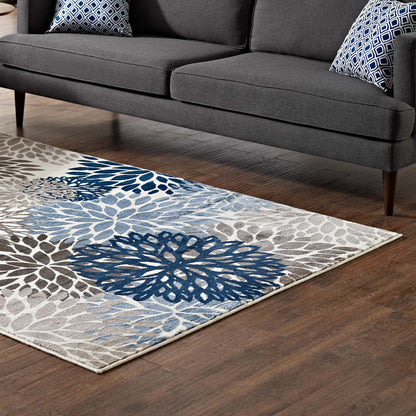 Calithea Vintage Classic Abstract Floral 4x6 Area Rug by Modway