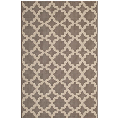 Cerelia Moroccan Trellis Indoor and Outdoor 9x12 Area Rug by Modway
