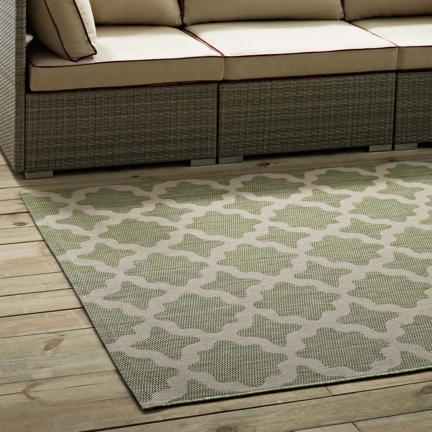 Cerelia Moroccan Trellis Indoor and Outdoor 4x6 Area Rug by Modway