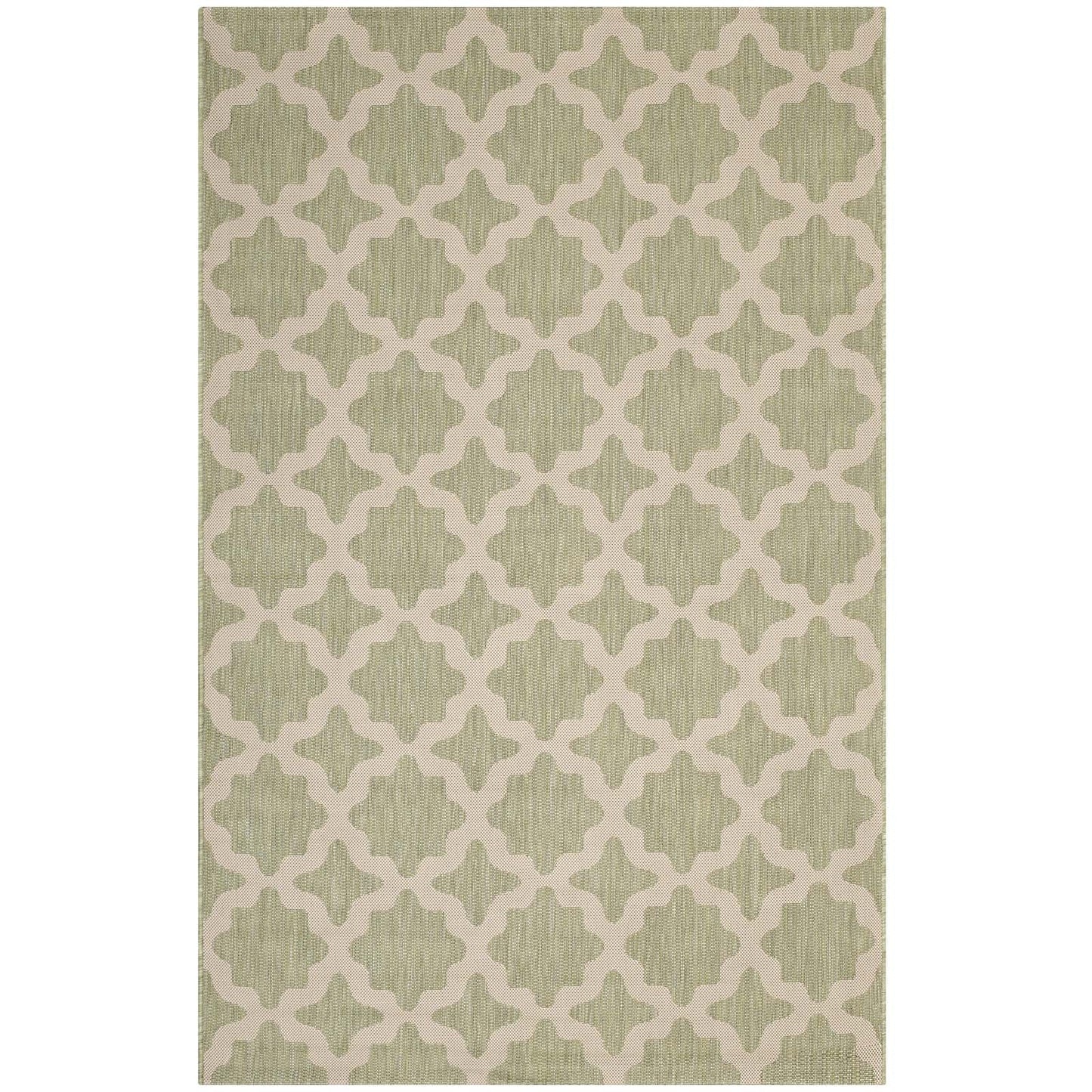 Cerelia Moroccan Trellis Indoor and Outdoor 9x12 Area Rug by Modway
