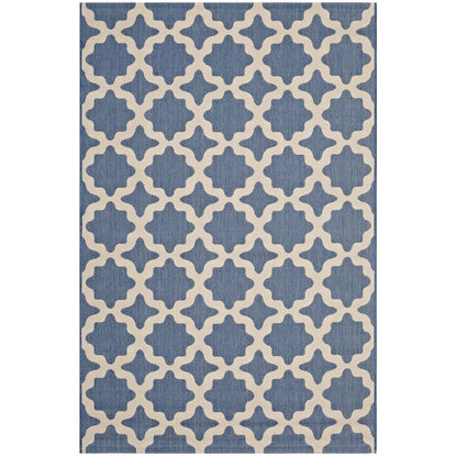Cerelia Moroccan Trellis Indoor and Outdoor 9x12 Area Rug by Modway