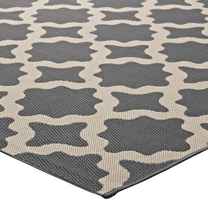 Cerelia Moroccan Trellis Indoor and Outdoor 4x6 Area Rug by Modway