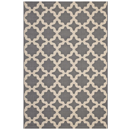 Cerelia Moroccan Trellis Indoor and Outdoor 9x12 Area Rug by Modway