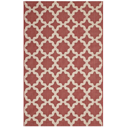 Cerelia Moroccan Trellis Indoor and Outdoor 9x12 Area Rug by Modway