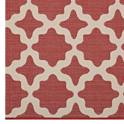 Cerelia Moroccan Trellis Indoor and Outdoor 9x12 Area Rug by Modway