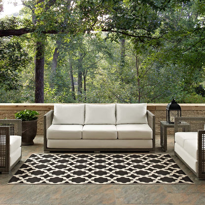 Cerelia Moroccan Trellis Indoor and Outdoor 4x6 Area Rug by Modway