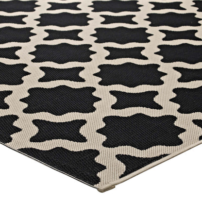 Cerelia Moroccan Trellis Indoor and Outdoor 9x12 Area Rug by Modway
