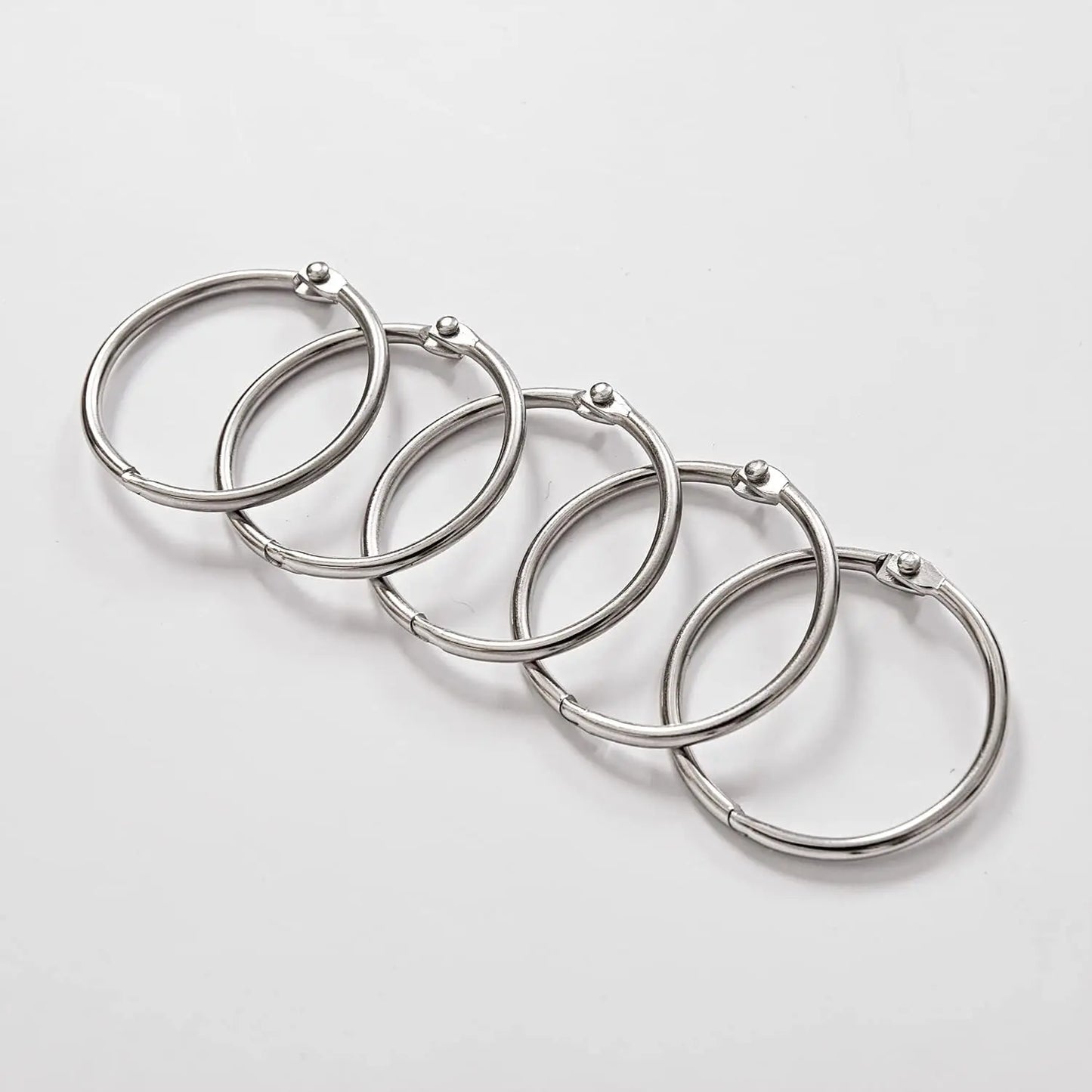 24 Pack Shower Curtain Rings Rust Proof Hooks For Bathroom