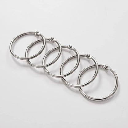 24 Pack Shower Curtain Rings Rust Proof Hooks For Bathroom