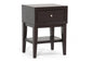 Baxton Studio Gaston Brown Modern Accent Table and Nightstand