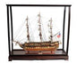 USS Constitution Large With Table Top Display Case