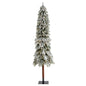 8' Flocked Gr& Alpine Artificial Christmas Tree w/ 500 Clear Lights