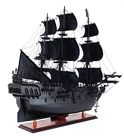 Black Pearl Pirate Ship Midsize With Display Case Front Open