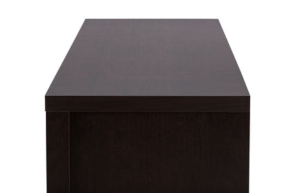 Baxton Studio Gerhardine Dark Brown Wood 63-Inch TV Cabinet with 3-drawer