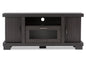 Baxton Studio Viveka 47-Inch Greyish Dark Brown Wood TV Cabinet with 2 Doors