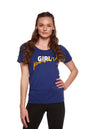 Girl Power Printed Women's Bamboo/Cotton Short Sleeve Scoop Neck T-Shirt