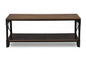Baxton Studio Greyson Vintage Industrial Antique Bronze Occasional Cocktail Coffee Table