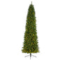 10'Slim Green Mountain Pine Artificial Christmas Tree with 800 Clear LED Lights