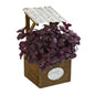 11" Basil Artificial Plant in Tin Roof Planter