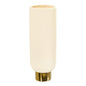 12.75" Elegance Ceramic Cylinder Vase with Gold Accents