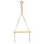 14" x 24" Handmade Macrame Wall Hanging with Wooden Shelf