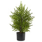 2'Norfolk Island Pine “Natural Look" Artificial Tree in Decorative Planter