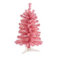 2'Pink Artificial Christmas Tree with 35 LED Lights and 72 Bendable Branches