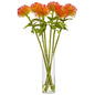 23" Pincushion Artificial Arrangement in Glass Vase