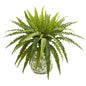 24" Asplenium Artificial Plant in Floral Vase