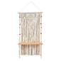 2.5'x 1.5'Bohemian Macrame Wall Hanging with Wooden Shelf