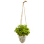 26" Basil Artificial Plant in Hanging Vase