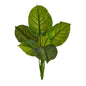 27" Large Philodendron Leaf Artificial Bush Plant (Set of 4)