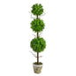 3'Eucalyptus Triple Ball Topiary Artificial Tree
