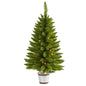 3'Providence Pine Artificial Christmas Tree with 50 Warm White Lights and 114 Bendable Branches