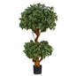 3'Sweet Bay Double Ball Topiary Artificial Tree