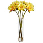 30" Lotus Artificial Arrangement in Cylinder Vase