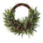 30" Pine and Pinecone Artificial Christmas Wreath on Twig Ring