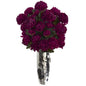 31" Mum Artificial Arrangement in Silver Vase