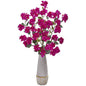 39" Bougainvillea Artificial Arrangement in Stoneware Vase