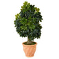 39" Schefflera Artificial Tree in Terra-Cotta Planter (Real Touch)