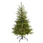 4'North Carolina Spruce Artificial Christmas Tree with 100 Clear Lights and 207 Bendable Branches