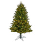 4'Vermont Spruce Artificial Christmas Tree with 200 Color Changing (Multifunction and Remote Control) LED Lights and 400 Bendable Branches