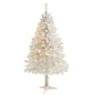 4' White Artificial Christmas Tree with 100 Clear LED Lights
