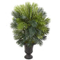 42" Areca Palm Artificial Plant in Decorative Brown Urn