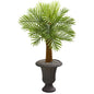 42" Robellini Palm Artificial Tree in Decorative Brown Urn