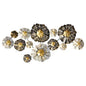 4.5'x 2'Layered Floral Metal Wall Art Decor
