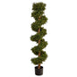 5'Boxwood Spiral Topiary Artificial Tree (Indoor/Outdoor)