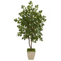 53" Oak Artificial Tree in Country White Planter