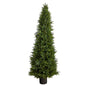 5.5'Cypress Cone Topiary Artificial Tree UV Resistant (Indoor/Outdoor)