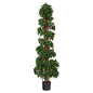 5.5'English Ivy Topiary Spiral Artificial Tree UV Resistant (Indoor/Outdoor)
